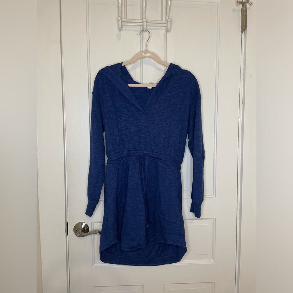 Anthropologie Daily Practice Afterglow Hooded Dress Comfy Athleisure Loungewear